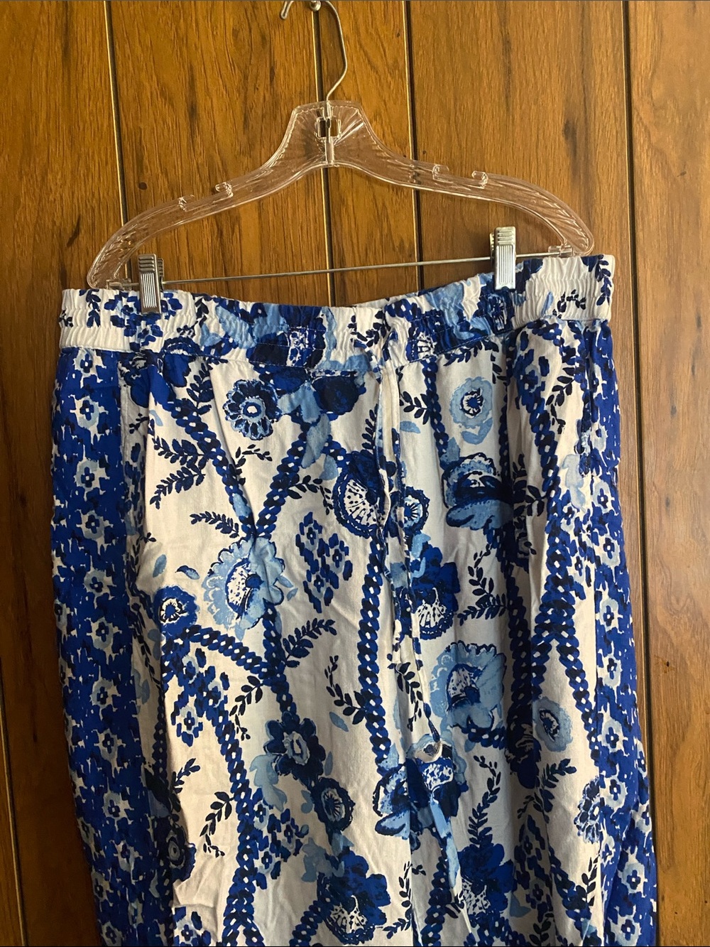 Style & Co. Blue and White Wide Leg Pants - Picture 2 of 4